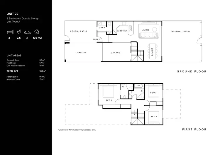 Floorplan of Homely townhouse listing, 22/2 Springhill Drive, Sippy Downs QLD 4556