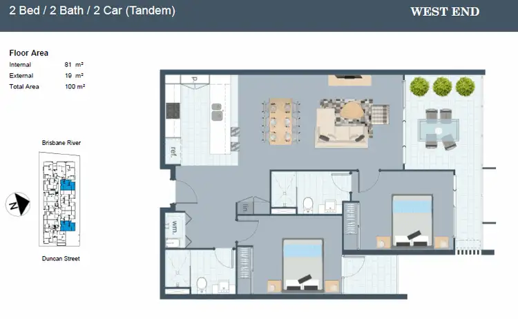 Floorplan of Homely apartment listing, ID:21161274/25 Duncan Street, West End QLD 4101