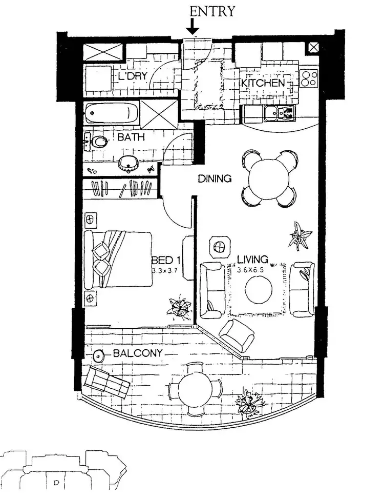 Floorplan of Homely apartment listing, ID:21161582/32 Macrossan Street, Brisbane City QLD 4000