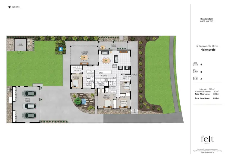 Floorplan of Homely house listing, 6 Tamworth Drive, Helensvale QLD 4212