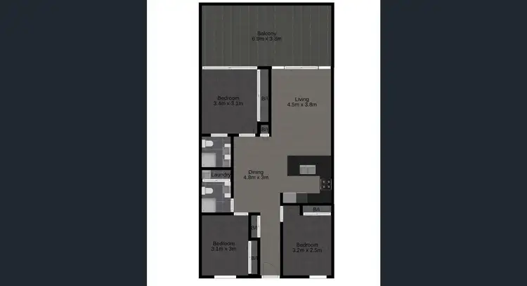 Floorplan of Homely apartment listing, 409/19 Tank Street, Kelvin Grove QLD 4059