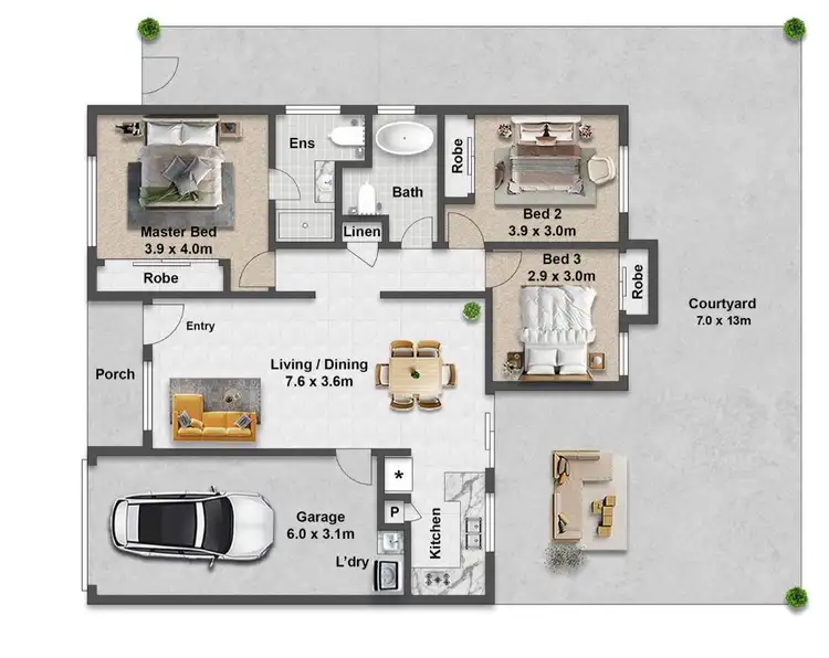 Floorplan of Homely townhouse listing, 51/17 Fleet Street, Browns Plains QLD 4118