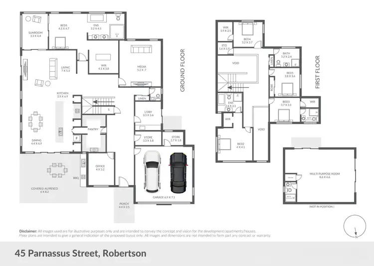 Floorplan of Homely house listing, 45 Parnassus Street, Robertson QLD 4109