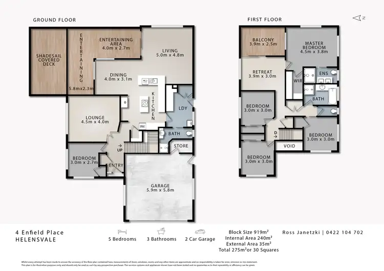 Floorplan of Homely house listing, 4 Enfield Place, Helensvale QLD 4212