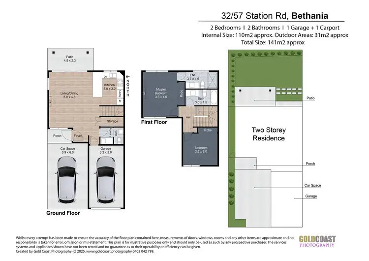 Floorplan of Homely townhouse listing, 32/57 Station Road, Bethania QLD 4205