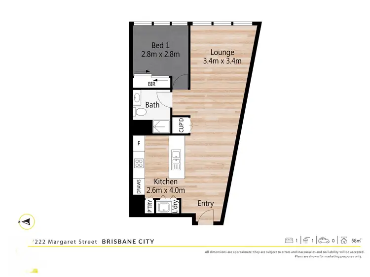 Floorplan of Homely apartment listing, 1914/222 Margaret Street, Brisbane City QLD 4000