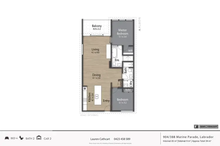 Floorplan of Homely unit listing, ID:21162512/388 Marine Parade, Labrador QLD 4215