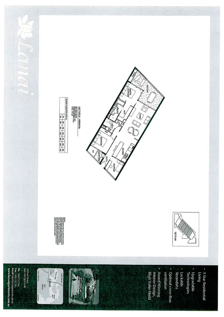 Floorplan of Homely apartment listing, 806/4 Nelson Street, Mackay QLD 4740