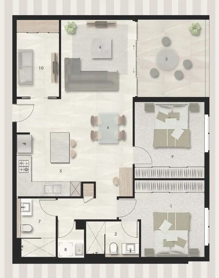Floorplan of Homely unit listing, ID:21162576/191 Clarence Road, Indooroopilly QLD 4068