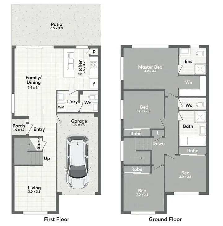 Floorplan of Homely townhouse listing, 44/51 Lavender Drive, Griffin QLD 4503