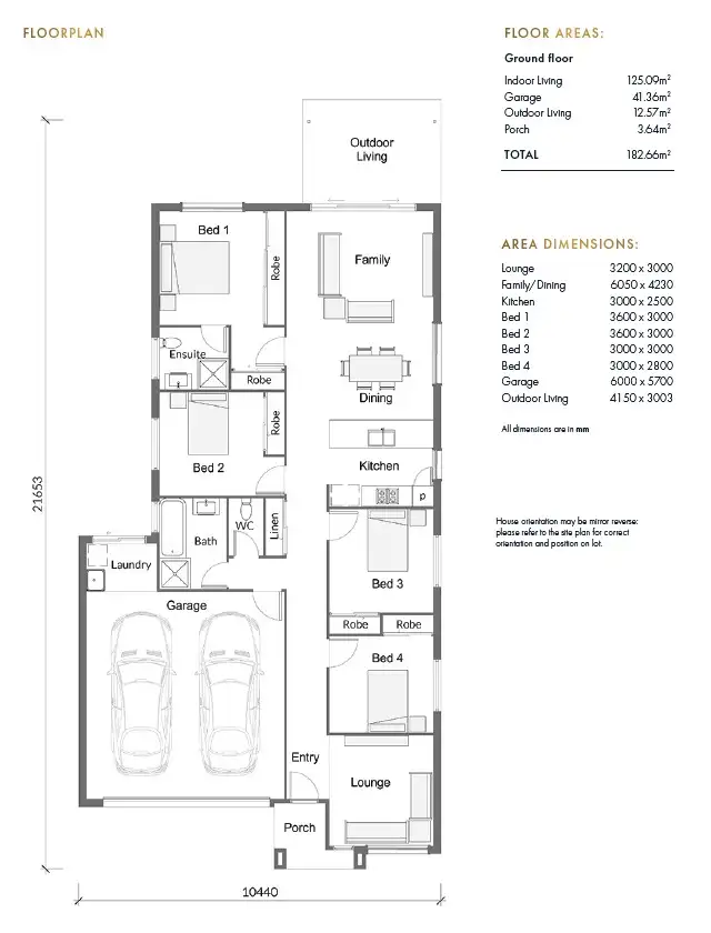 Floorplan of Homely house listing, Address available on request