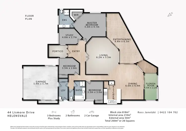 Floorplan of Homely house listing, 44 Lismore Drive, Helensvale QLD 4212