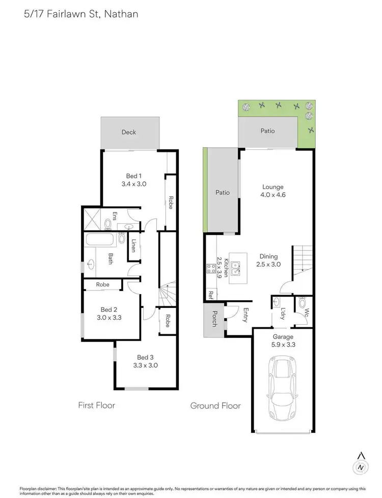 Floorplan of Homely townhouse listing, ID:21163368/17 Fairlawn Street, Nathan QLD 4111
