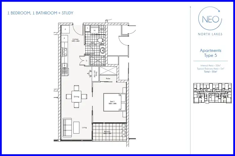 Floorplan of Homely unit listing, ID:21163375/3 McLennan Court, North Lakes QLD 4509