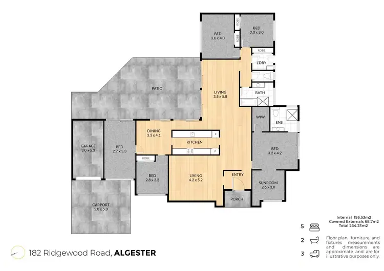 Floorplan of Homely house listing, 182 Ridgewood Road, Algester QLD 4115