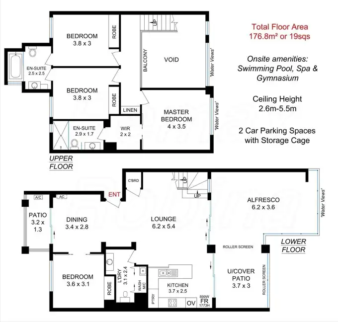 Floorplan of Homely apartment listing, ID:21163636/251 Varsity Parade, Varsity Lakes QLD 4227