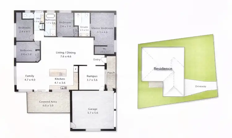 Floorplan of Homely house listing, 1 Galapagos Way, Pacific Pines QLD 4211