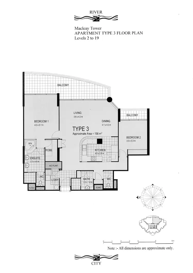Floorplan of Homely unit listing, ID:21163752/8 Goodwin Street, Kangaroo Point QLD 4169