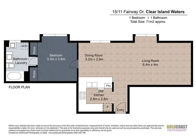 Floorplan of Homely apartment listing, ID:21163819/11 Fairway Drive, Clear Island Waters QLD 4226