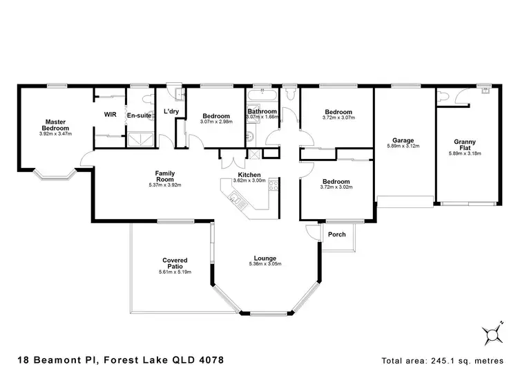 Floorplan of Homely house listing, 18 Beamont Place, Forest Lake QLD 4078
