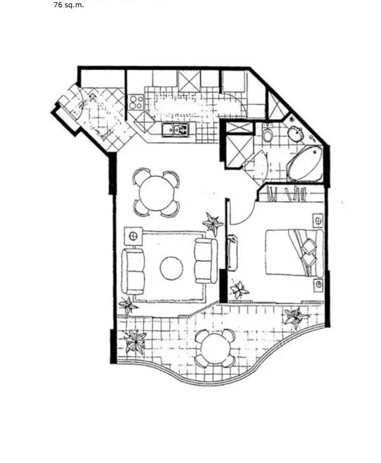 Floorplan of Homely apartment listing, ID:21163914/32 Macrossan Street, Brisbane City QLD 4000
