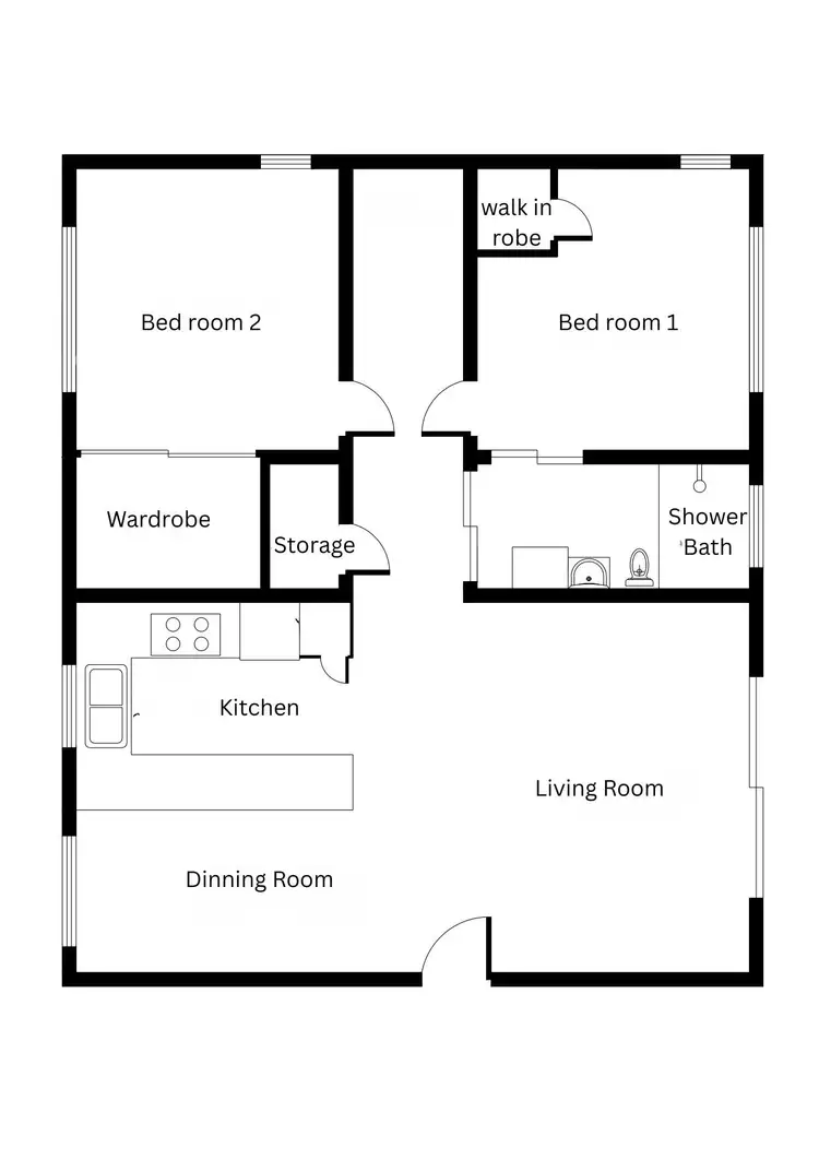 Floorplan of Homely unit listing, ID:21164022/189-203 Mayers Street, Manunda QLD 4870