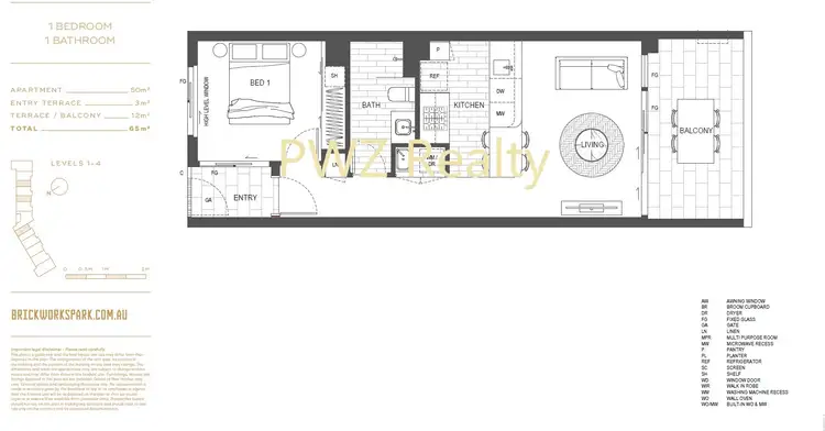 Floorplan of Homely apartment listing, ID:21164023/117 Mina Parade, Alderley QLD 4051