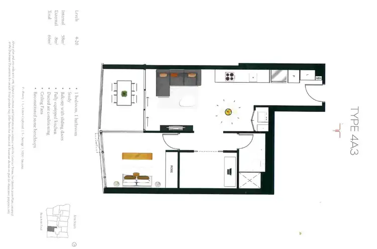 Floorplan of Homely apartment listing, 42002/1033 Ann Street, Newstead QLD 4006