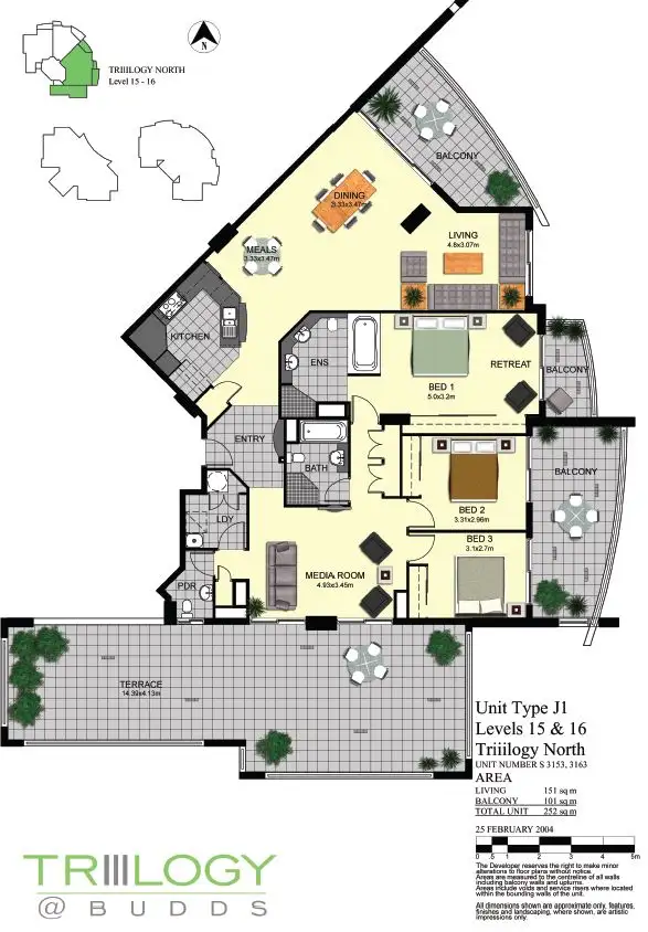 Floorplan of Homely unit listing, ID:21164287/21-31 Cypress Avenue, Surfers Paradise QLD 4217