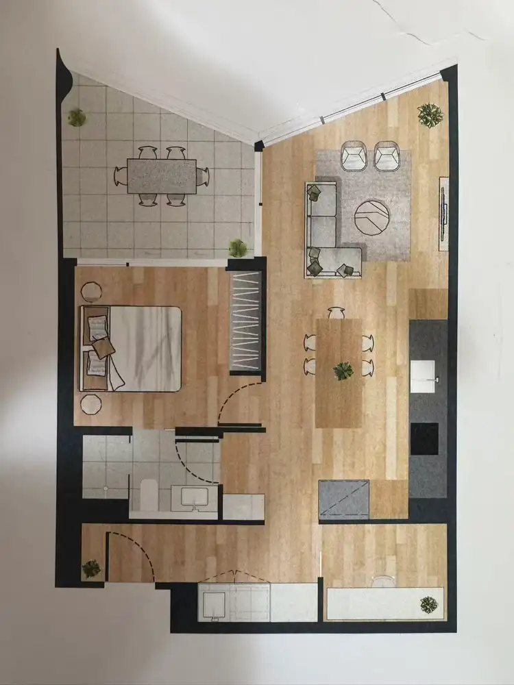 Floorplan of Homely unit listing, 61104/27 Mollison Street, West End QLD 4101