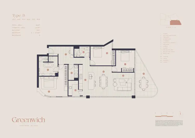 Floorplan of Homely apartment listing, ID:21165087/1 Aruma Street, Surfers Paradise QLD 4217