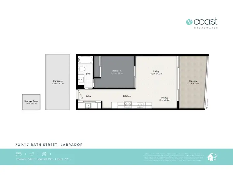 Floorplan of Homely unit listing, ID:21165169/17 Bath Street, Labrador QLD 4215