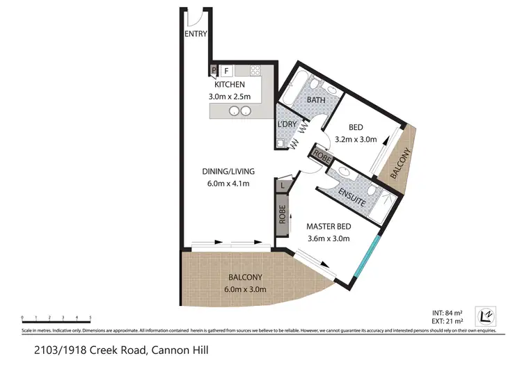 Floorplan of Homely apartment listing, 2103/1918 Creek Road, Cannon Hill QLD 4170