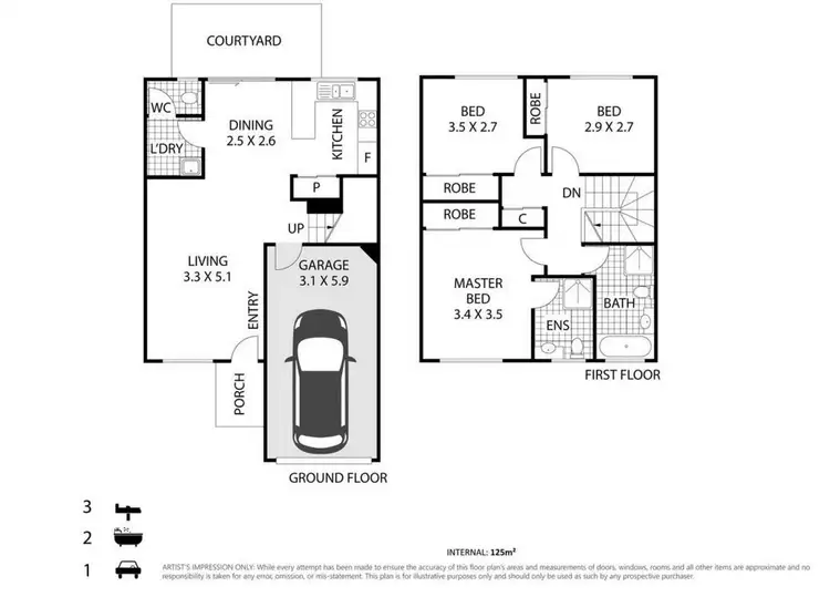 Floorplan of Homely townhouse listing, ID:21165671/47 Freshwater Street, Thornlands QLD 4164