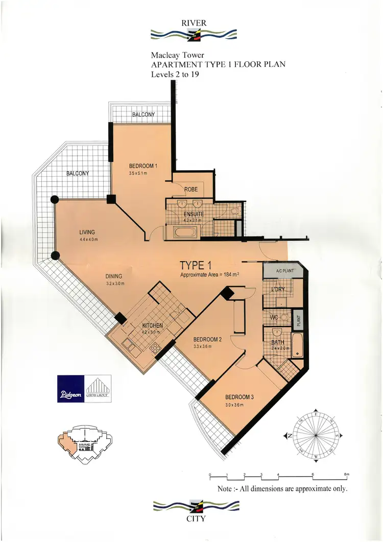 Floorplan of Homely unit listing, ID:21165691/8 Goodwin Street, Kangaroo Point QLD 4169