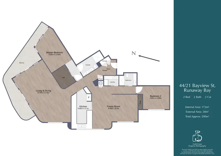 Floorplan of Homely apartment listing, ID:21166101/21 Bayview Street, Runaway Bay QLD 4216