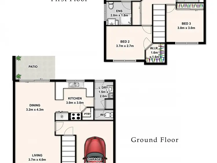 Floorplan of Homely townhouse listing, 72/400 Tingal Road, Wynnum QLD 4178
