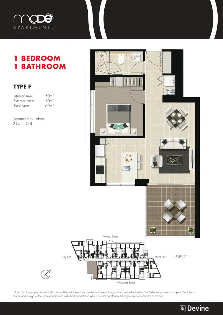 Floorplan of Homely apartment listing, L9/42 Wyandra Street, Newstead QLD 4006