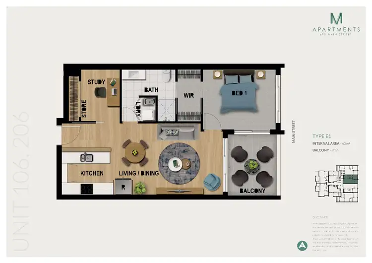 Floorplan of Homely apartment listing, ID:21166509/705 Main Street, Kangaroo Point QLD 4169