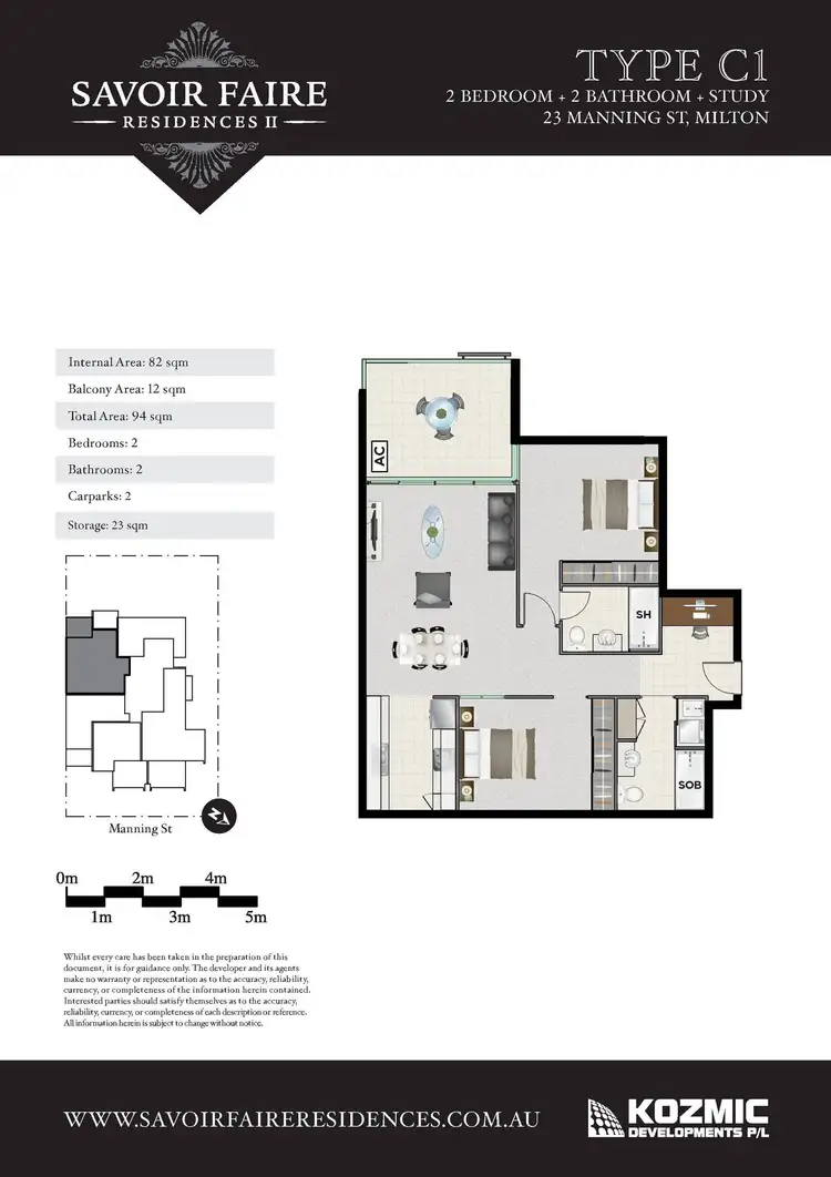 Floorplan of Homely unit listing, 17/21 Manning Street, Milton QLD 4064