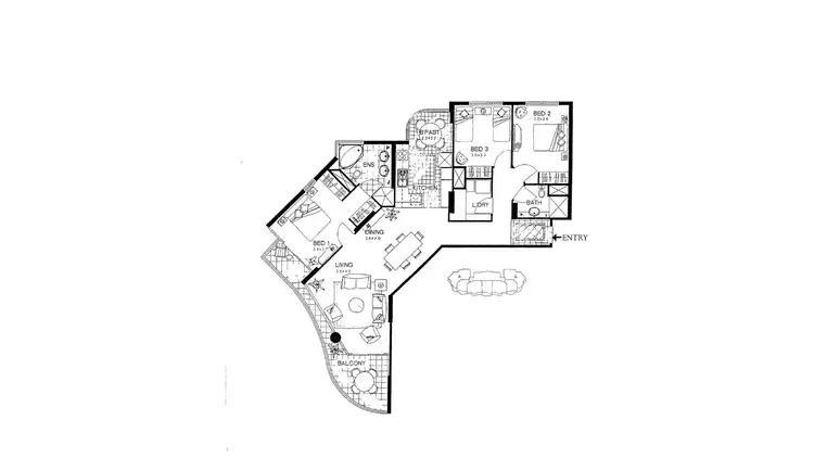 Floorplan of Homely apartment listing, ID:3862232/32 Macrossan Street, Brisbane City QLD 4000