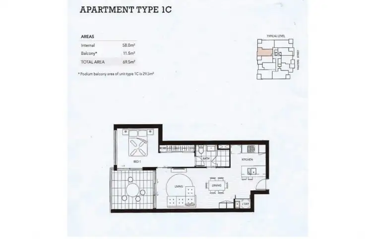 Floorplan of Homely apartment listing, ID:21070211/16 Masters Street, Newstead QLD 4006