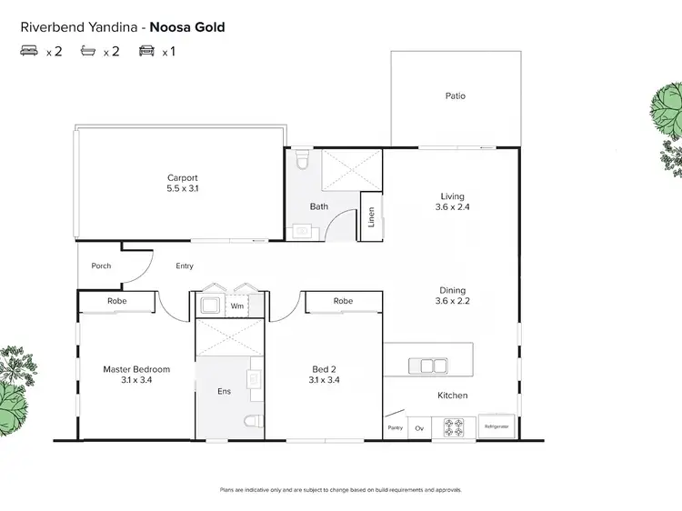 Floorplan of Homely retirement listing, 12 Sanctuary Street, Yandina QLD 4561