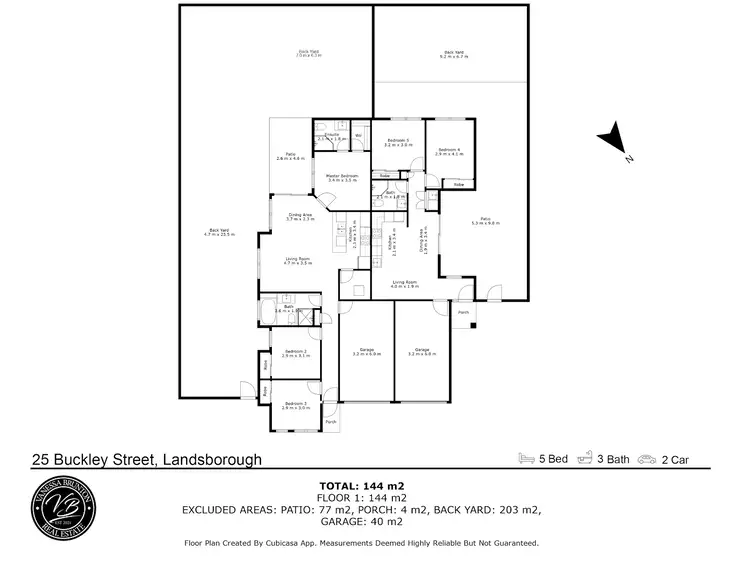 Floorplan of Homely semi-detached listing, 25 Buckley Street, Landsborough QLD 4550