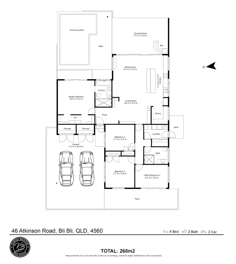 Floorplan of Homely house listing, 46 Atkinson Road, Bli Bli QLD 4560