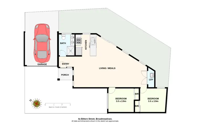 Floorplan of Homely unit listing, 4A Bittern Street, Broadmeadows VIC 3047