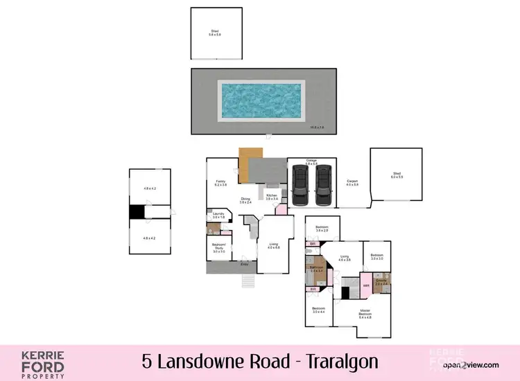 Floorplan of Homely house listing, 5 Lansdowne Road, Traralgon VIC 3844