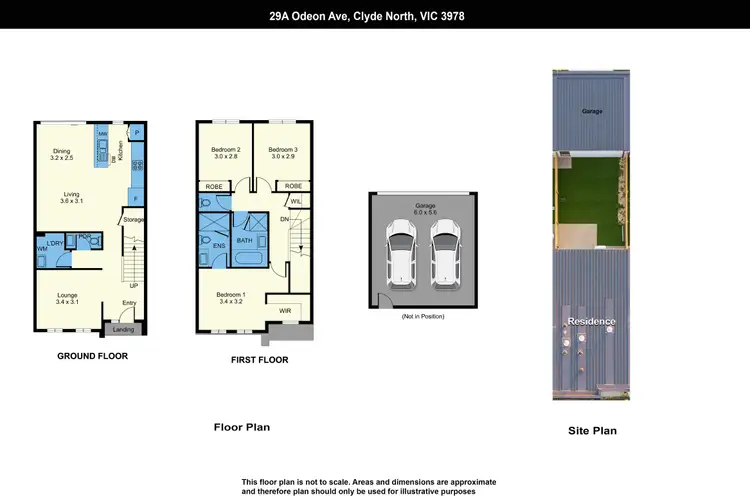Floorplan of Homely townhouse listing, 29A Odeon Avenue, Clyde North VIC 3978