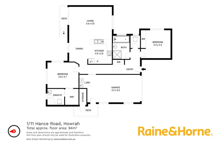Floorplan of Homely house listing, 1/11 Hance Road, Howrah TAS 7018