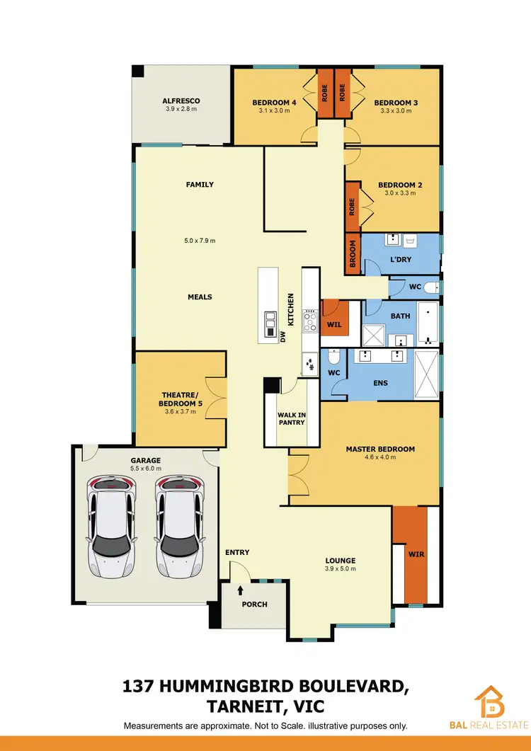 Floorplan of Homely house listing, 137 HUMMINGBIRD BOULEVARD, Tarneit VIC 3029